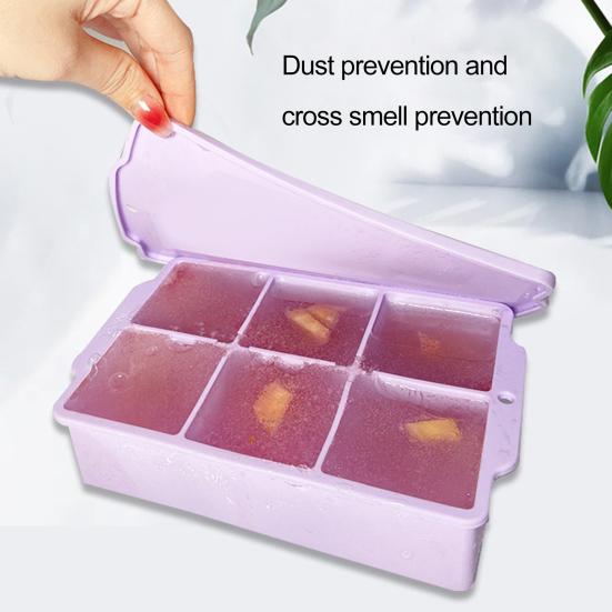 Квадратные 6 сеток «сделай сам», чтобы избежать порчи, быстрозамораживаемый лоток для льда, коробка, аксессуар для бара, лоток для формы для льда