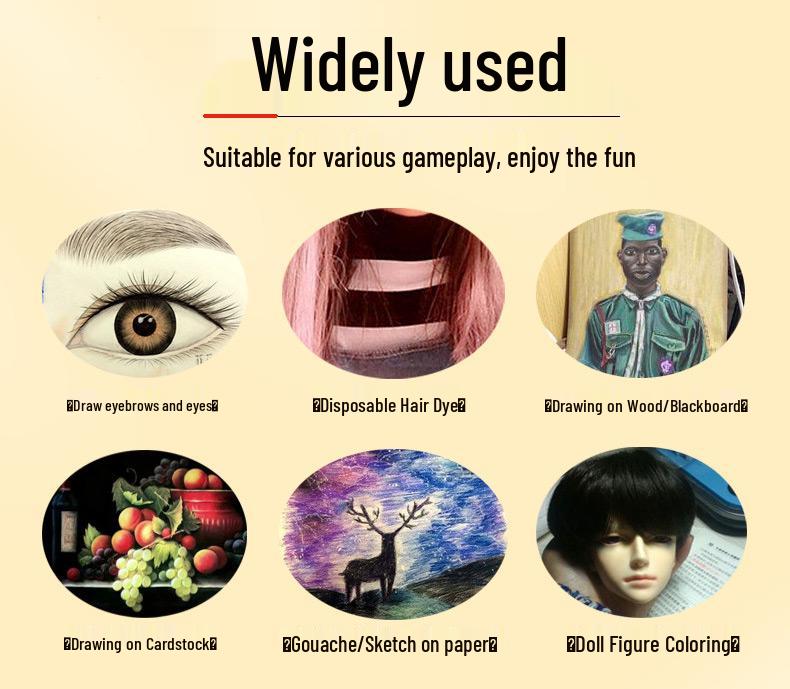 Набор пастельных мелков Brand Color – Профессиональные масляные мелки для рисования, доски и газеты.