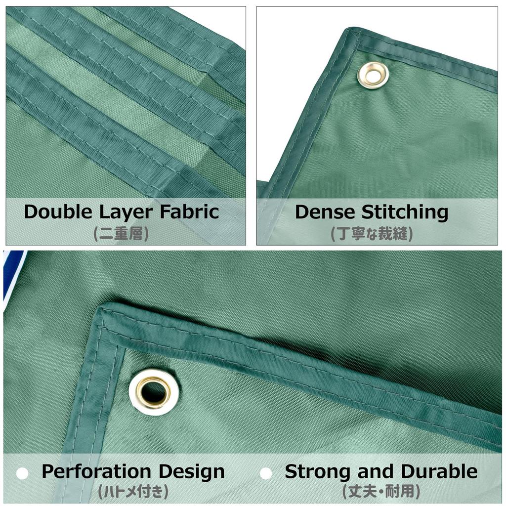 Azarxis Tarp Ground Sheet Tent Seat Leisure Seat Awning 220 Складной легкий водонепроницаемый солнцезащитный козырек Толстый коврик для пикника с сумкой для хранения M 220 x