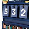 3D деревянная книжная полка, деревянный счетчик прочитанных книг Отслеживатель прочитанных книг Декоративная деревенская деревянная ручная книжная полка Декор для книжной полки