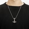 Domineering Sweater Chain Accessories Retro Blackened Oil Viking Thor's Hammer Men's Pendant