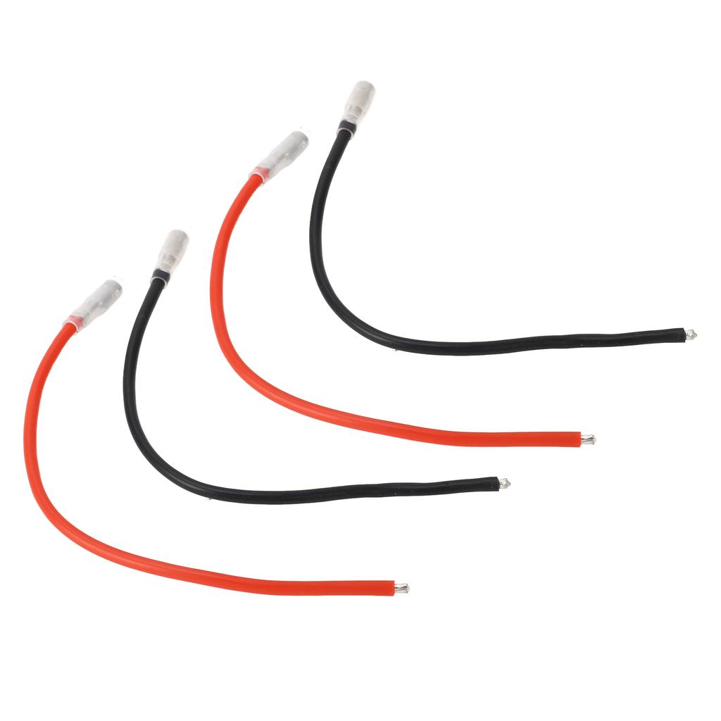 10шт RC щеточный моторный кабель черный красный 4 мм банановый разъем 16AWG силиконовый провод для Axial Scx10