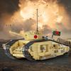 MOC Индиана Джонс Последний Крестовый Поход Военный Танк Строительные Блоки Приключенческие Фильмы Модель Военного Танка Кирпичики Игрушки Подарки на День Рождения