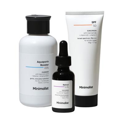 Набор антивозрастных средств для кожи (100 мл + 30 мл + 50 г), Anti-Aging Kit Set,