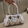2025 Новая модная повседневная сумка через плечо с бриллиантами и пряжкой-замком