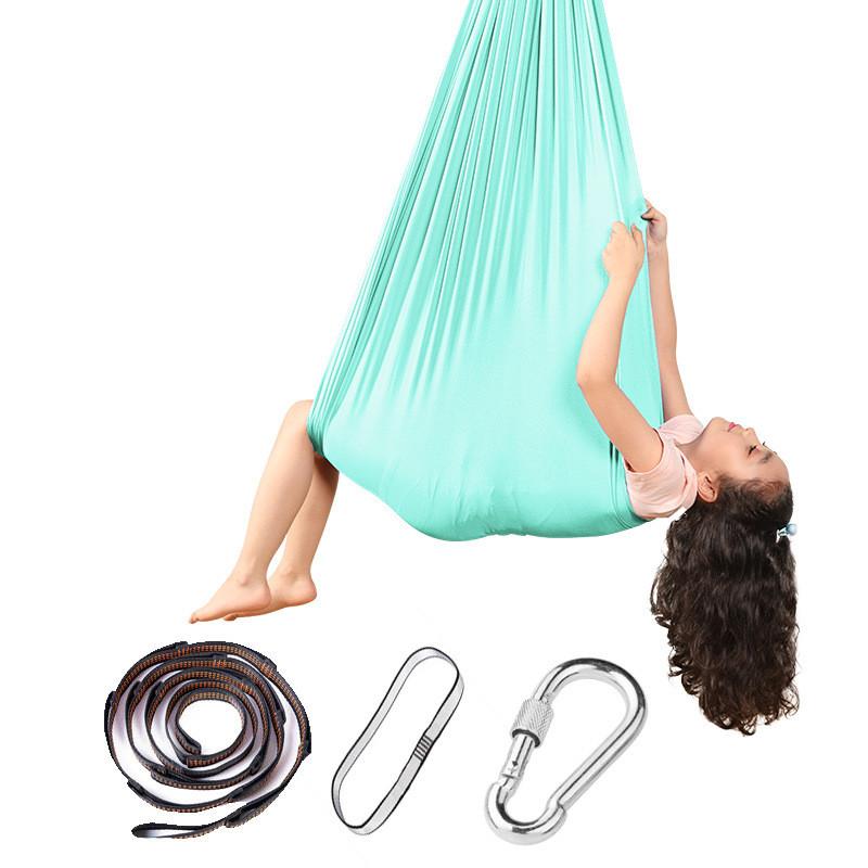 Премиальная ткань Детский гамак-качели для помещений и улицы Сенсорное тренировочное кресло