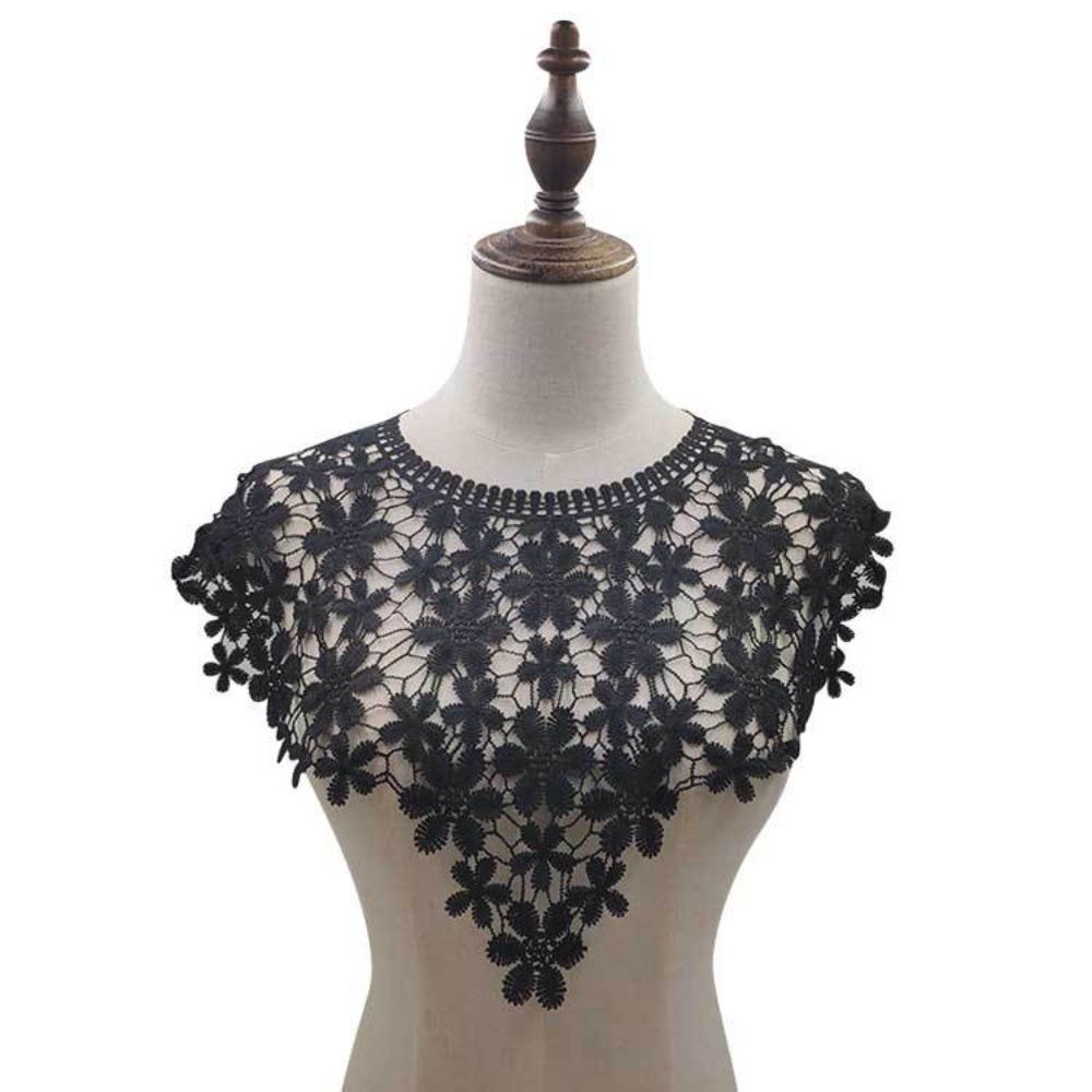 Кружевная ткань Кружевной вырез Элегантный фальшивый вырез Воротник Креативный вырез с прорезями Фотография