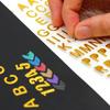 Алфавит Канцелярская Наклейка Школьные Принадлежности Цифры Наклейка-Этикетка Бронзовые Буквы Цифры