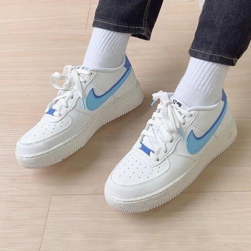 Nike Детские кроссовки Air Force 1 LV8 GS 82 Blue Chill White Sail Medium-Blue DQ0359-100