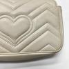 [Pre-Owned] GG Marmont Gold Logo Distressed Quilted Leather Mini Crossbody Bag - Good #9HPOZL