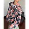 2024 Plaid Long Sleeve Shirt Japanese Hong Kong Style Ins Loose Shirt Boys Summer Trendy Versatile Casual Coat