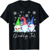 Glaedelig Jul Nordic Gnomes Tomte Nisse Danish Christmas T-Shirt