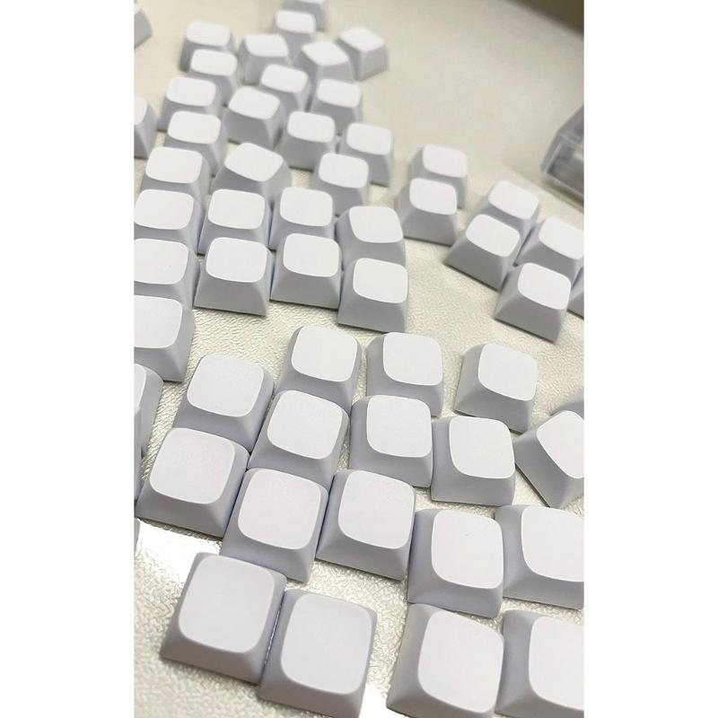 87 шт. PBT Пустые DIY Колпачки для Механических Клавиатур XDA Профиль Без Печати Набор Белых Колпачков для Переключателей MX