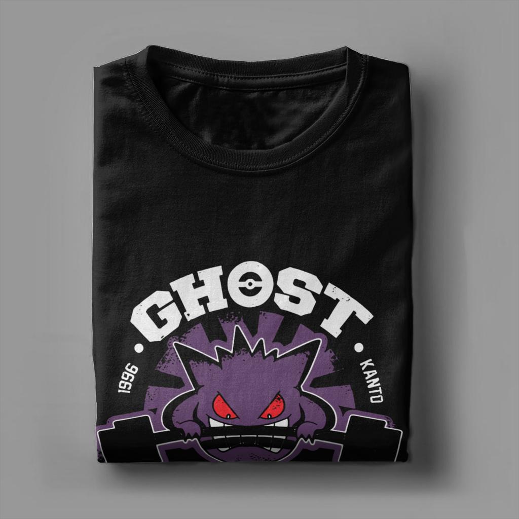 Футболка Ghost Gym для мужчин, хлопковая футболка Gengar Kaiju в японском стиле, карманная футболка с коротким рукавом, идея для подарка