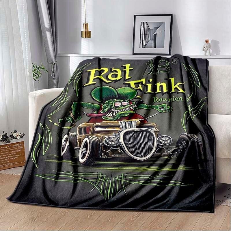 Одеяло с рисунком крысы Финка, пододеяльник для дивана, дорожное постельное белье, фланелевое одеяло, покрывало, одеяло для пикника
