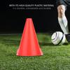 6pcs 18cm Soccer Training Cone Football Barriers Plastic Marker Holder Accessory (Red)