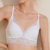 Летний кружевной бюстгальтер с треугольной чашкой, французское нестальное кольцо без рубцов, нижнее белье на спине, тонкий бюстгальтер на бретелях