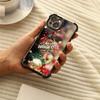Чехлы для телефонов Ae115 Merry Christmas Happy New Year из гальванизированного ТПУ для iPhone 16 15 13 11 Pro Max 14 Plus Infinix Smart 8 с четырьмя углами защиты
