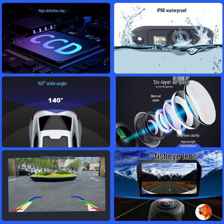 Широкоугольная камера заднего вида для автомобилей Volvo S60/S90/S40/V60/C40/XC60/XC40