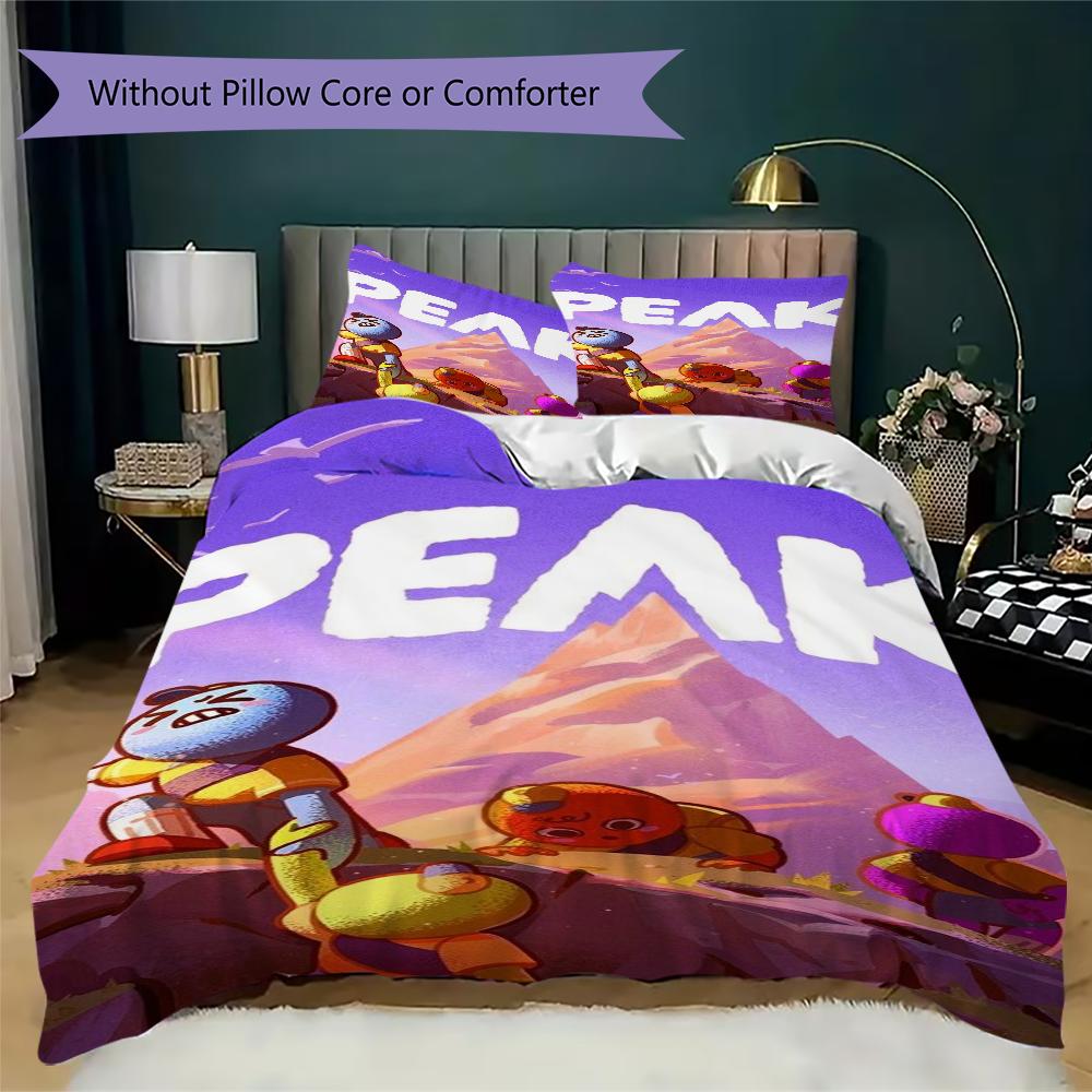 Peak Pattern Bedding,Quilt Set Quilt Cover Pillowcase Home Birthday Gift(1 * duvet cover + 2 * pillowcase, without core)_lx