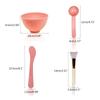4PCS Face Mask Mixing Bowl Set DIY Facemask Mixing Tool with Silicone Facial Mask Bowl Makeup Brushes Spatula Beauty Skin Care