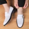 Fashion Fashion Genuine Leather Hollow Flats Summer Soft Sole Men's Loafers All-match Man Busines Dress Shoes Men Casual Walking Shoes