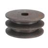 Motor Belt Pulley H Hole 12x17mm Double Groove Metal Belt Pulley for Brushed Brushless Direct