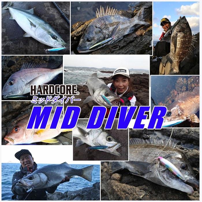 DUEL HARDCORE Lure Lipless Minnow Hardcore Mid Diver (F) 115mm, 18g, F1192-HRH-Redhead