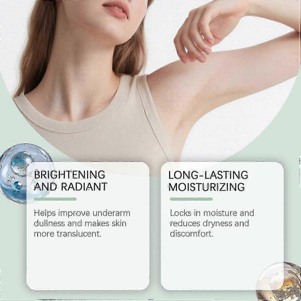 Whitening Underarm Deo Cream, 1pcs 30g Gentle Brightening Moisturizer for Dark Underarms