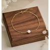 Stainless Steel Pearl Beading Bracelet Stackable Bracelet Fashionable Gold PlatedChain Women Wrist Jewelry Trendy Party Gift