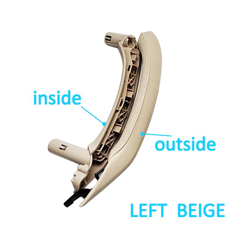 Подлокотник для внутренней двери с левым рулем и правым рулем, внутренняя ручка с кожаным чехлом, полный комплект в сборе для BMW X3 X4 F25 F26