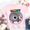 Dandys World Футболка Детская отец мать Мода Повседневная Мультяшные Футболки Мужчины Подростки Мальчики Свободный Круглый Вырез Короткий Рукав Летняя Одежда