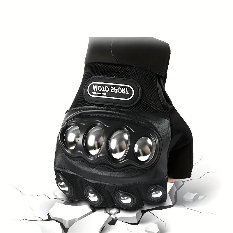 2 шт. Черные уличные мотоциклетные перчатки для экстремальных видов спорта с защитой костяшек