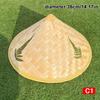 Cone Hat Retro Bamboo Rattan Fisherman Hat Handmade Weave Straw Bucket Hat Rain Dance Props Cone Sunshade Hat Plastic Bamboo Hat