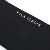 Fila Приталенная трикотажная футболка с длинным рукавом и молнией до середины женские топы глубокий черный A11W515202FBK