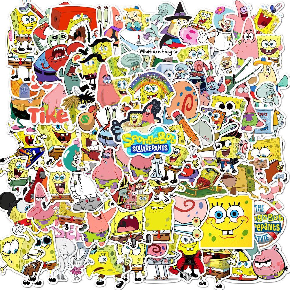 Durable Sunproof Sponge Bob Stickers For Diy Projects And Personalization