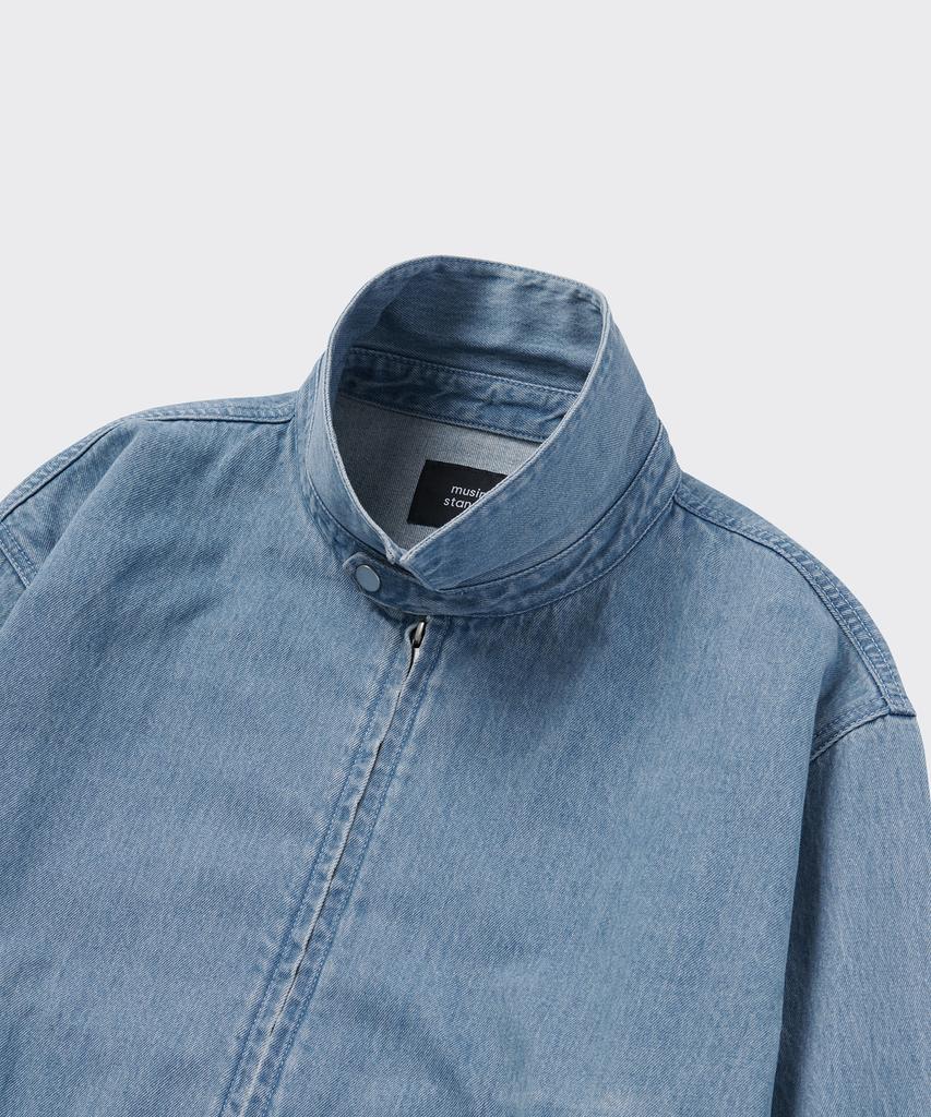 Musinsa Standard Denim Swing Top Blouson Jacket [Light Indigo]
