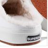Superga 2402 Меховая шуба Мюль Белая S00gzm0900