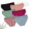 Ladies Underwear Sexy Lace Cotton Women Briefs Panties 6 Pcs/lot