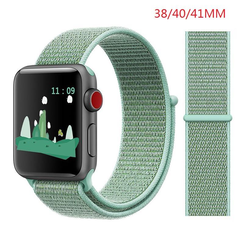 Nylon Band For Apple Watch Series Watch 9 8 / Ultra 2 7 6 SE 5/4/2/1 38 42MM Replacement Strap Loop for Iwatch Series 3 40/41/44 /45MM/49MM