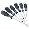 Screwdriver Set, 6 Pieces, 4 Flathead Screwdrivers + 2 Phillips Screwdrivers Set, 3-component Composite Grip Handle That Is Non-slip and Easy To