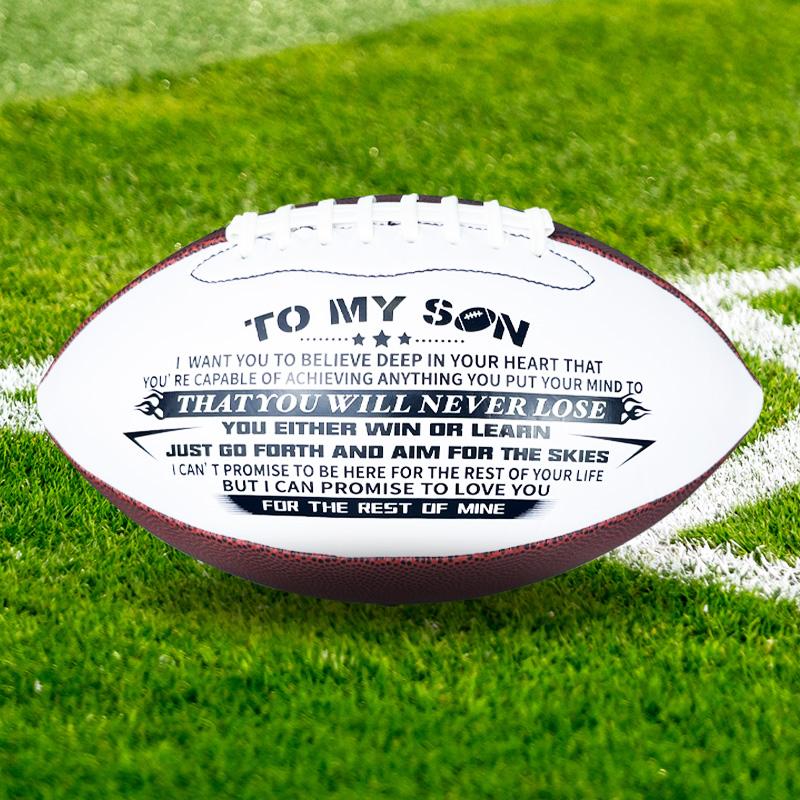 1 шт. Стандартный американский футбольный мяч для тренировок на открытом воздухе и любительских игр с официальным стандартным размером, размер 9 для регби