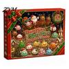 Holiday Theme Mini Dolls Christmas Advent Calendar with Squeeze Toys, Cute Silicone Dumpling Figures, Unique Collectible Figures Stress Relief Sensory