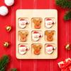 Yousheng Christmas Wooden Board Game Santa Snowman Reindeer Tree Pieces 2 Player Mini Chess Board Puzzle Toy Party Classical Strategic Tabletop Game