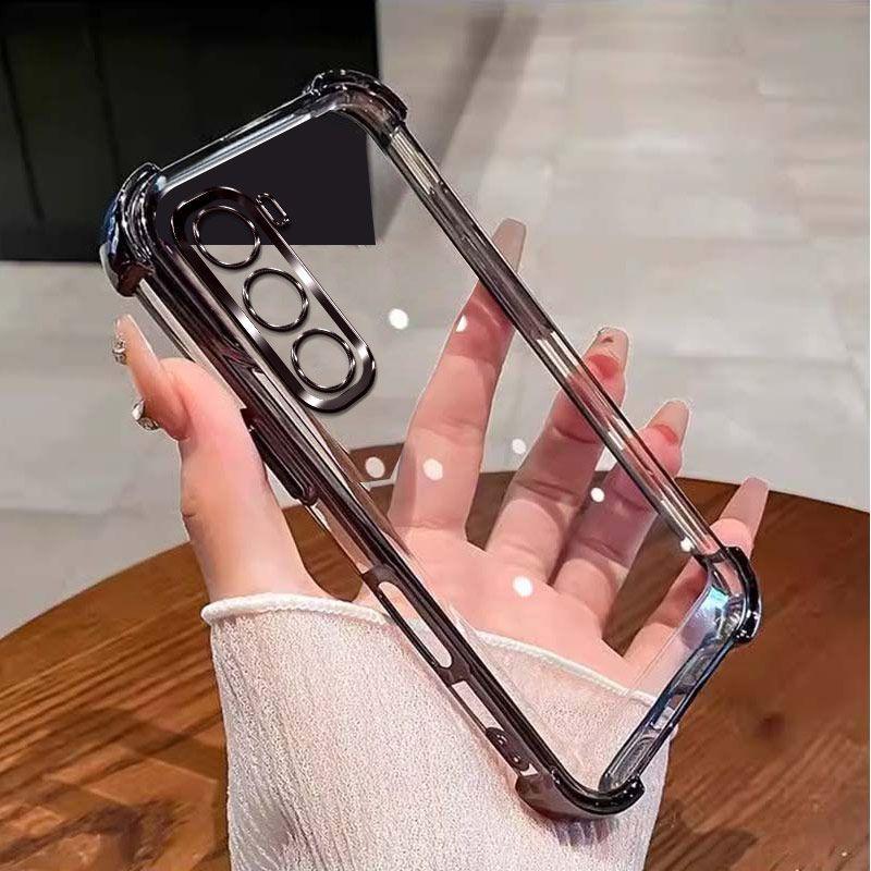 Для Infinix Hot 60 Pro + Чехол Infinix Hot 60i Чехол для телефона Hot50 Pro HOT 70 Обложка Утолщенные углы Силиконовый Мягкая задняя крышка