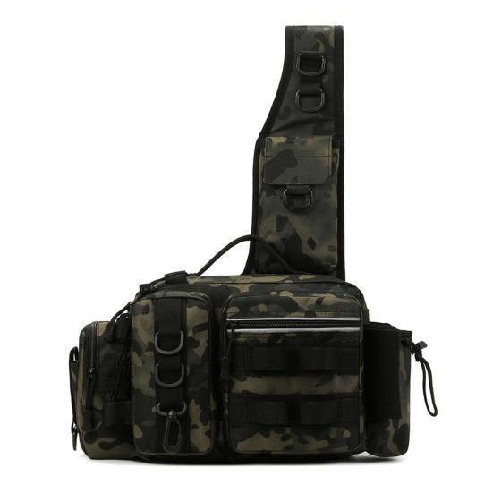 Рыболовная поясная сумка большой вместимости, рыболовная поясная сумка с держателем для удилища