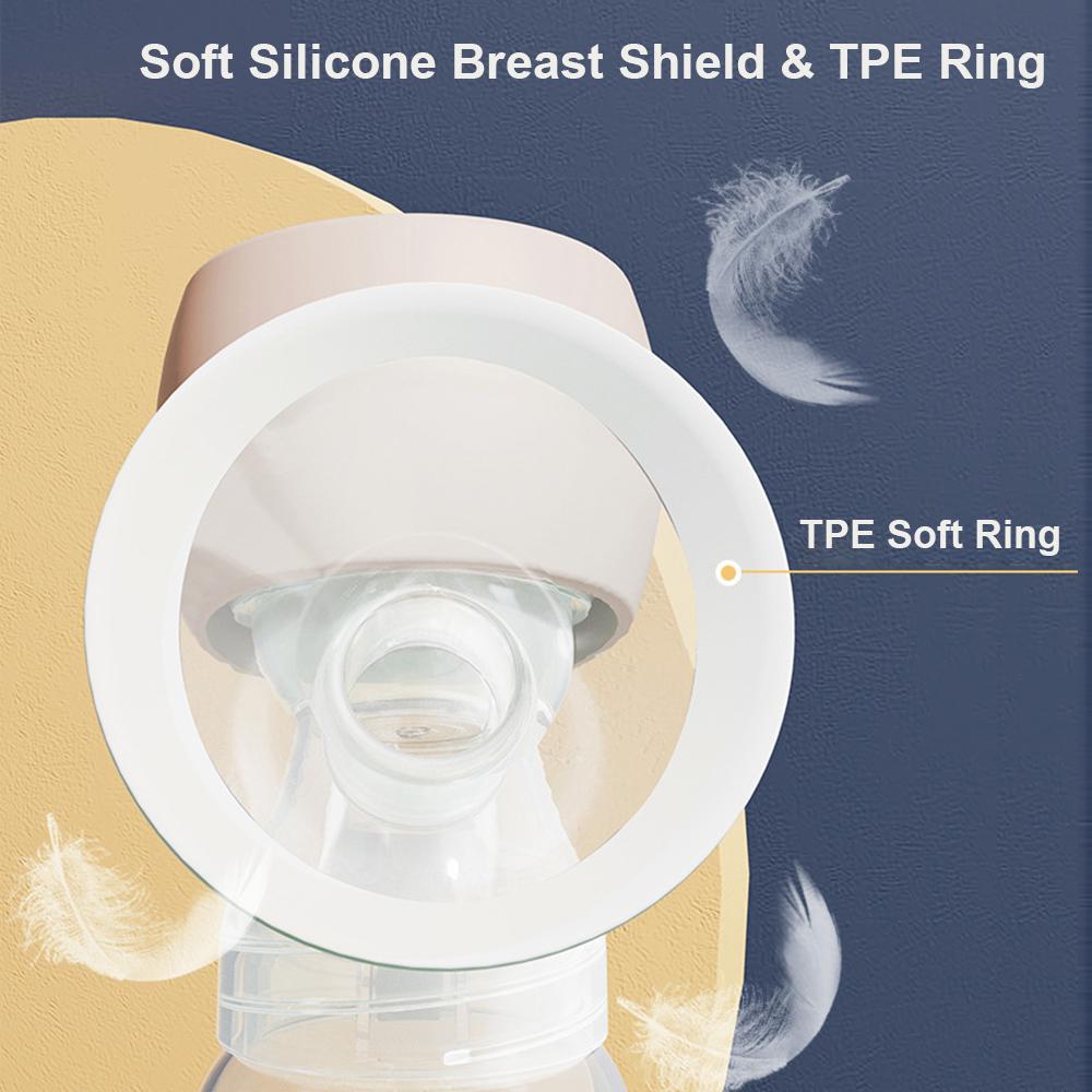 Портативный встроенный молокоотсос со светодиодным экраном Электрический молокоотсос для грудного вскармливания 3 режима 9