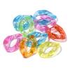 20pcs Ins Retro Rainbow Buckle Acrylic Long Chain Beads For Men Women Curb Cuban Link  Jewelry Making DIY Bracelet Necklace