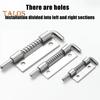 Spring Loaded Door Lock Bolts Rustproof Corrosion Resistant Easy Installation Lock Sliding Bolts Anti-theft Door Latch Pin