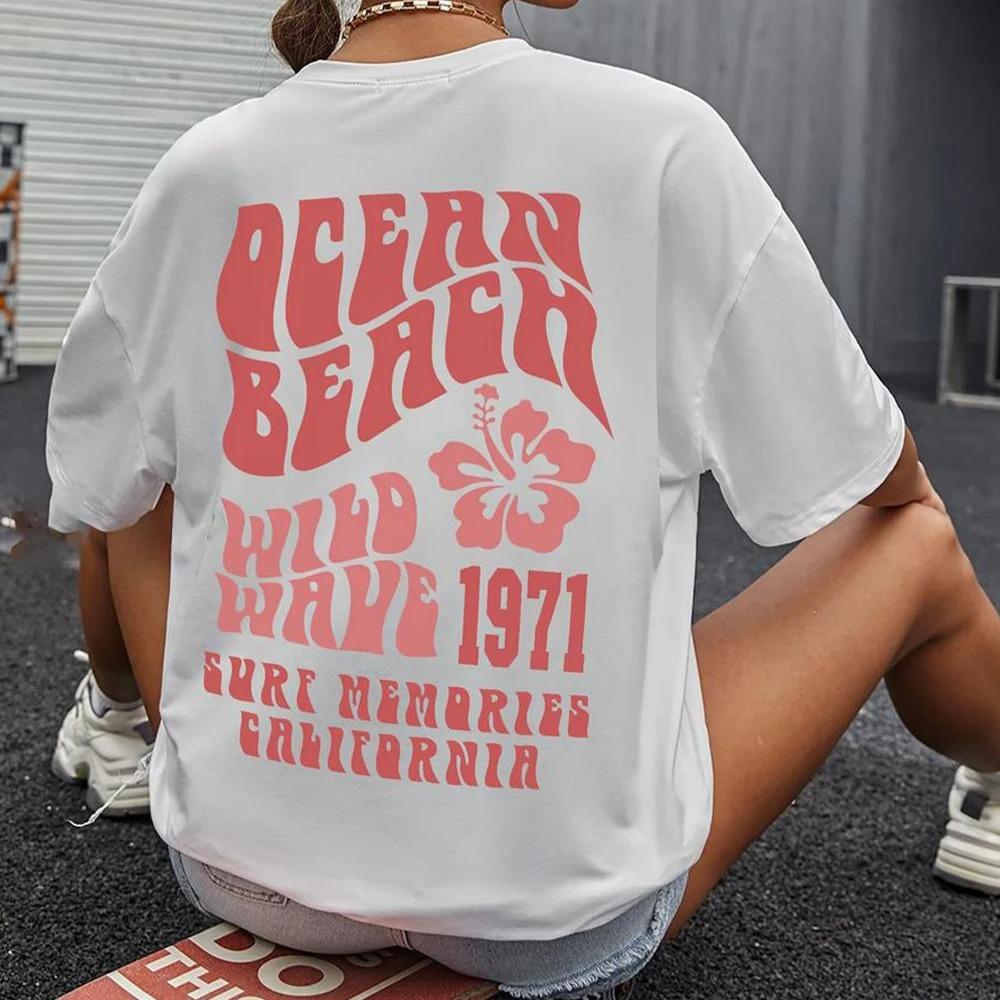 Ocean Beach Shirt Aesthetic Tee Trendy Shirts California Shirt Trendy VSCO Shirts Words On Back Pinterest Tshirt Beach T Shirts Unisex